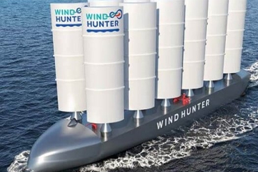 MOL Moves Forward with Wind Hunter Sail-Powered Ship that Produces Hydrogen